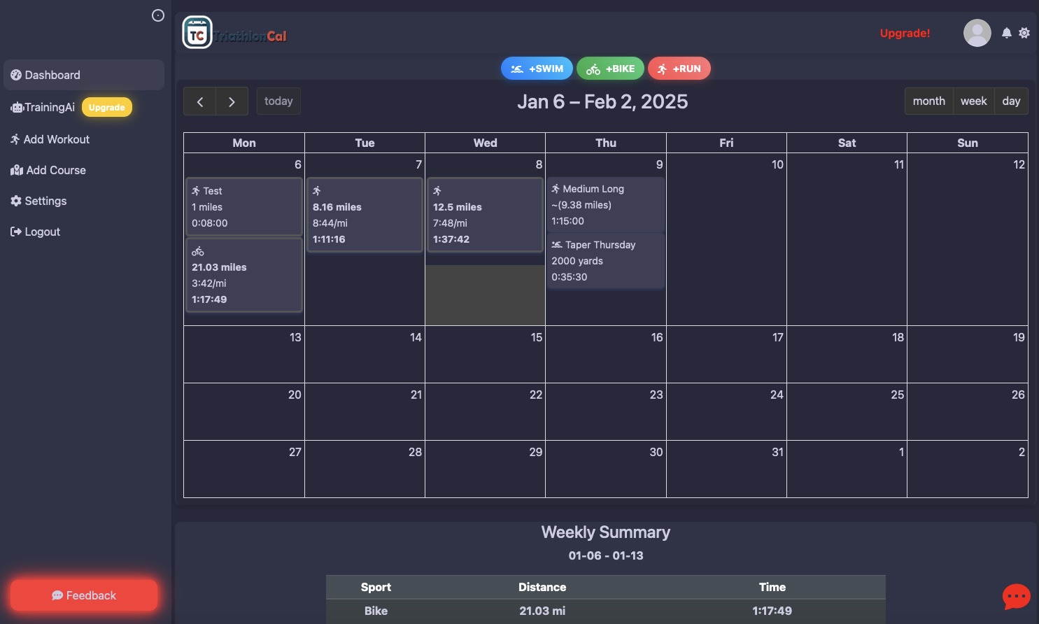 TriSchedule - New Dark Theme